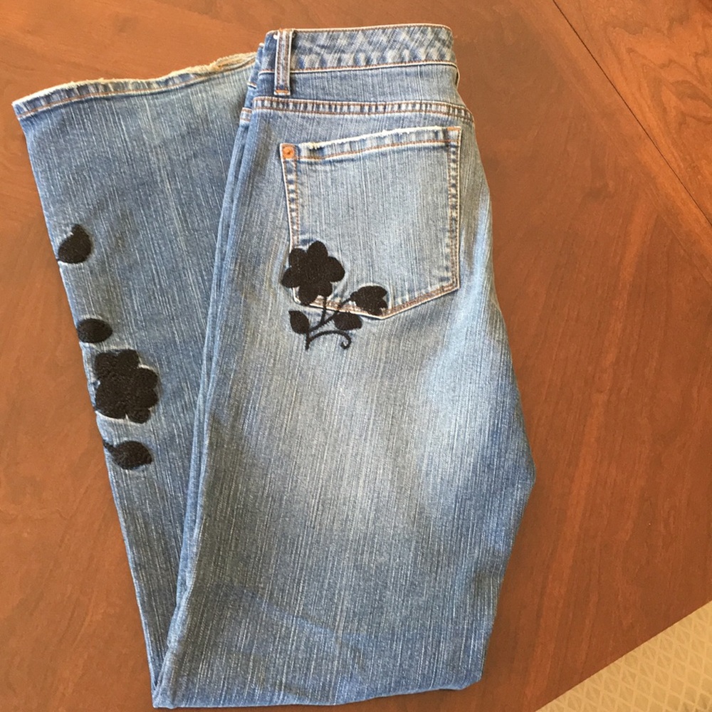 White House Black Market Jeans with Embroidery